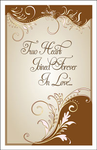 Wedding Program Cover Template 8G - Graphic 1